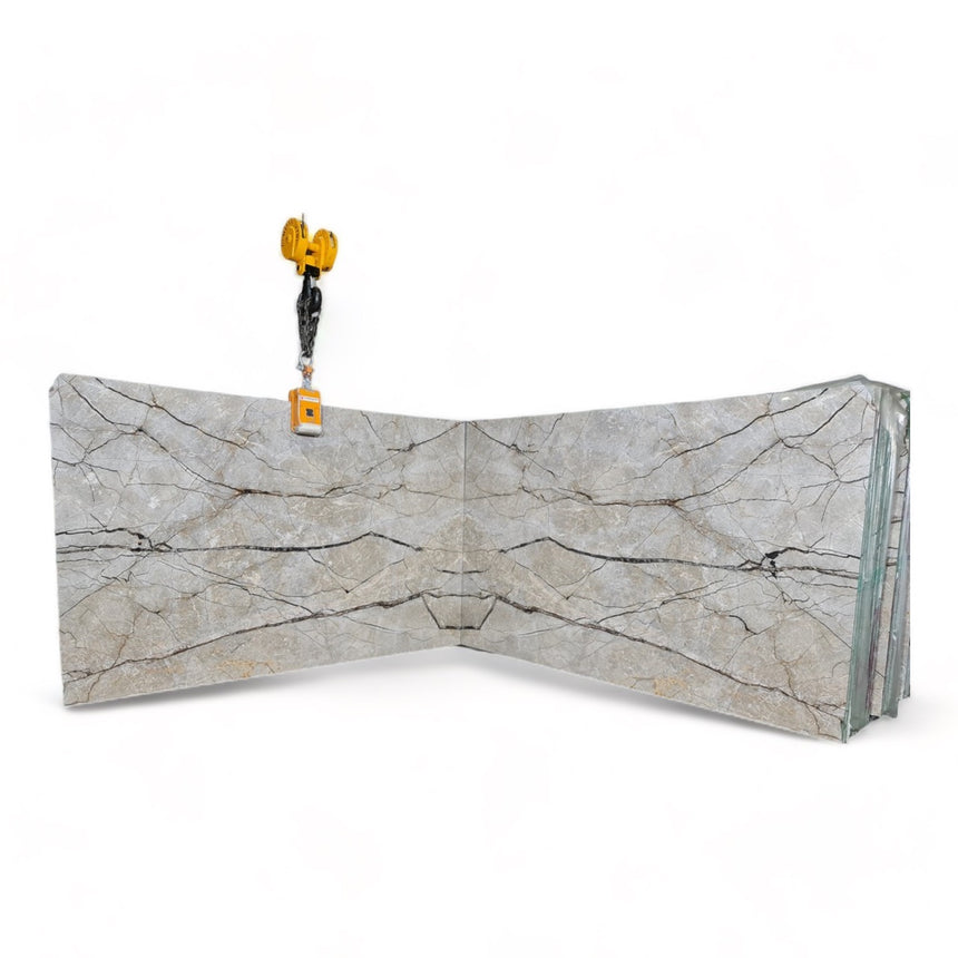 Lion Silver River Marble Slab