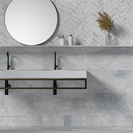Carrara T Marble Tiles 305x305x10mm